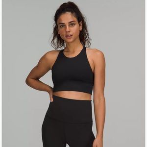 High neck black sports bra Lululemon